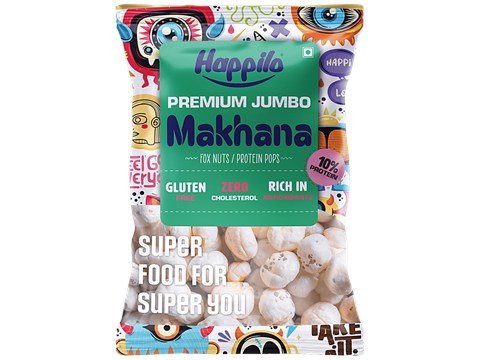 Happilo PremiumJumbo Fox Nuts - Phool Makhana, Protein, Zero Cholesterol, 100 g