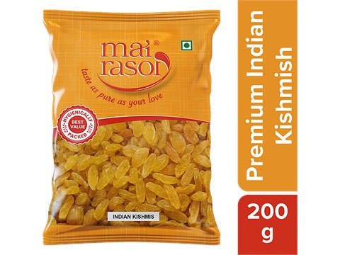 Mai Rasoi Regular Indian Raisin Kismis Kishmish, 200 g