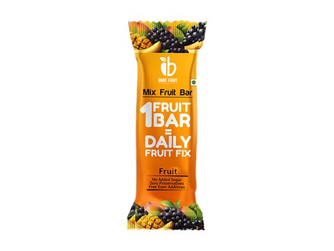 Bare Fruit Mix Fruit Bar - Black Grapes, Banana, Mango, 25 g