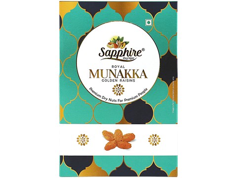 Sapphire Dry Nuts Royal Munnaka/Golden Raisins, 250 g