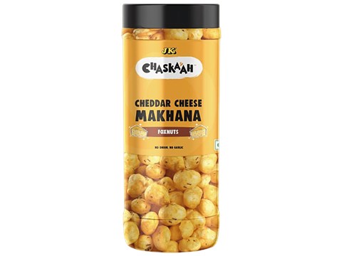 JK Chaskaah Makhana - Cheddar Cheese, Dry Roasted, Zero Cholesterol, 70 g