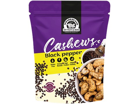 Wonderland Foods Black paper Cashew, 70 g