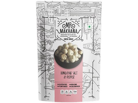 MR. MAKHANA Makhana - Himalayan Salt & Pepper, 55 g