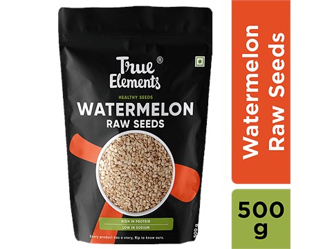 True Elements Raw Watermelon/Magaj Seeds - Protein-Rich, 500 g