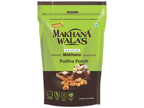 Makhanawala's Roasted Makhana - Pudina Punch, 70 g
