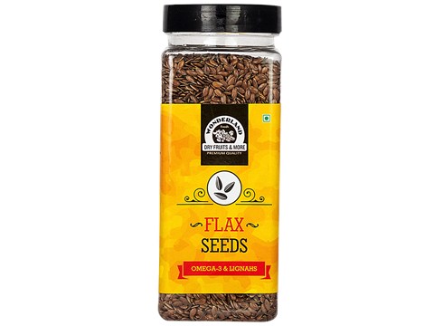 Wonderland Foods Flax Seeds - Rich In Omega-3, Lignahs, 200 g