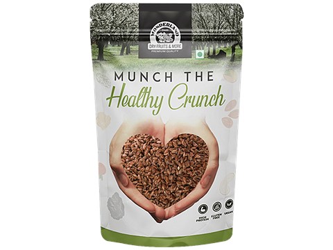Wonderland Foods Flax Seeds - High Protein, Gluten Free, Vegan, 250 g