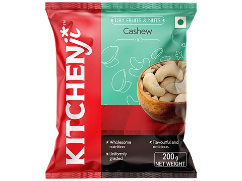 Kitchenji Cashew - Whole, Loaded With Nutrients, 200 g