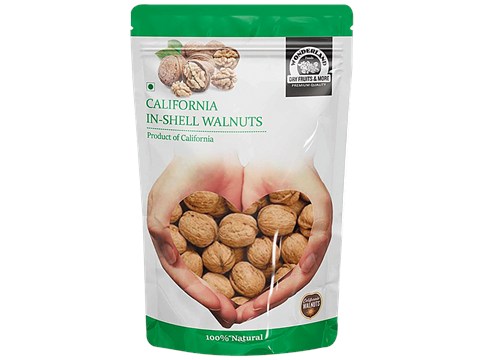Wonderland Foods California In-Shell Walnuts - Rich In Vitamin-E & Anti-Oxidants, 500 g