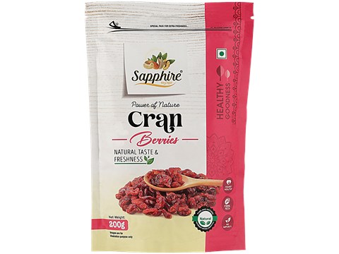 Sapphire Dry Nuts Dried Cranberries, 200 g