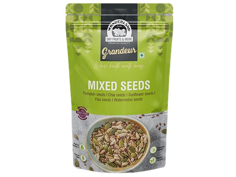 Wonderland Foods Mixed Seeds - Pumpkin, Chia, Sunflower, Flax, Watermelon, 200 g