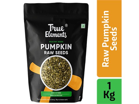 True Elements Raw Pumpkin Seeds - High Fibre & Protein, Nutritious, May Help In Weight Loss, 1 kg