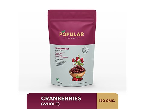 Popular Fit-Eats Cranberries - Whole, 150 g
