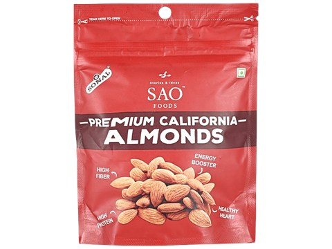 SAO Foods Premium California Almonds, 30 g