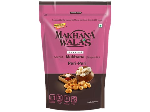 Makhanawala's Roasted Makhana Peri-Peri, 70 g