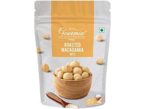 Gourmia Roasted Macadamia Nuts - Lightly Salted, 80 g