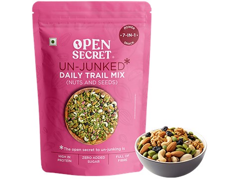 Open Secret 7 In 1 Dry Fruit Mix - Un Junked Nuts & Seeds, 200 g