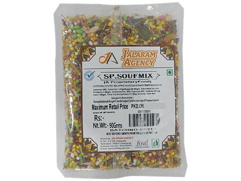 Jalaram SP. Saunf Mix Mouth Freshener - Improves Digestion, Rich In Aroma, 90 g