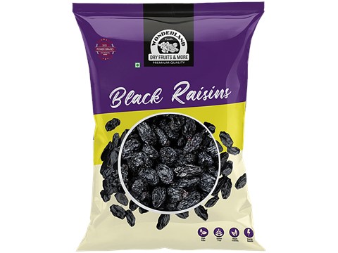 Wonderland Foods Black Raisins, 250 g