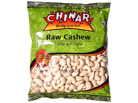 Chinar Raw Cashew - Premium, Tasty & Crispy, 500 g