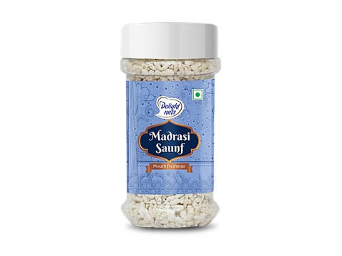 Delight Nuts Madrasi Saunf Mouth Freshener - Helps Boost Immunity & Digestion, 120 g