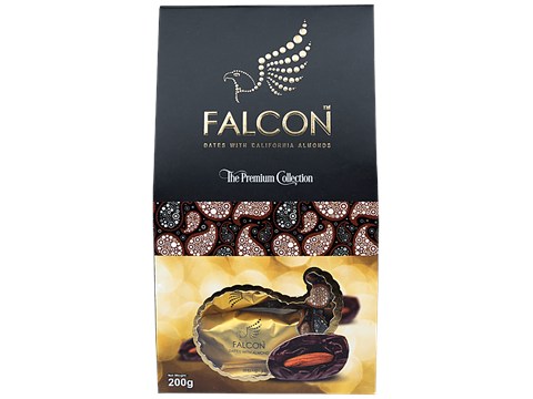 Falcon Dates/Kharjura With Almonds - Multi Piece, 200 g