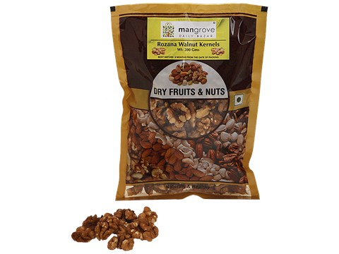 Mangrove Daily Bazar MANGROVE DAILY BAZAR Rozana Walnut Kernels/Akhrot Giri - Natural & Fresh, 200 g