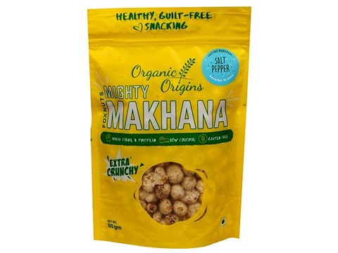 ORGANIC ORIGINS Makhana - Salt & Pepper, 80 g