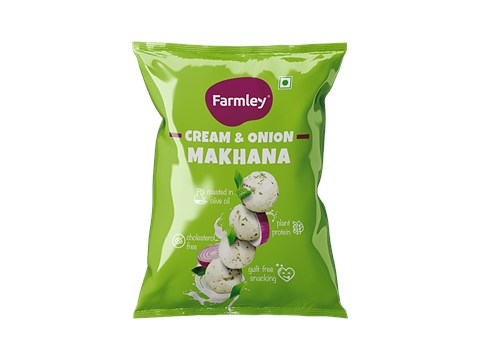 Farmley Cream & Onion Makhana, 20 g