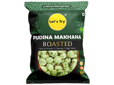 Let's Try Pudina Makhana, 60 g