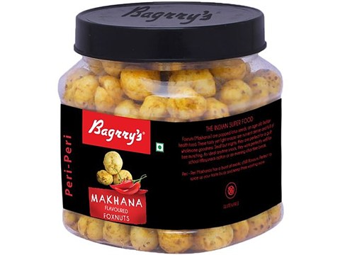 Bagrry's Peri Peri Makhana/Foxnuts - Gluten Free Healthy Super, 100 g