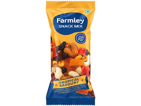Farmley Snack Mix - Tropical Savoury, Assorted Dry Fruits, 20 g