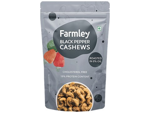 Farmley Black Pepper Roasted Cashews, 150 g