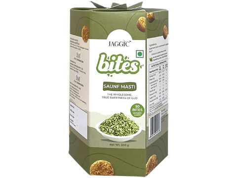 Jaggic Jaggery Candy Bites - Saunf Masti, 200 g