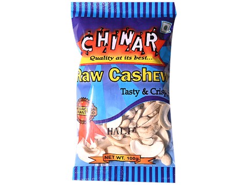 Chinar Raw Cashew - Half, Tasty & Crispy, 100 g