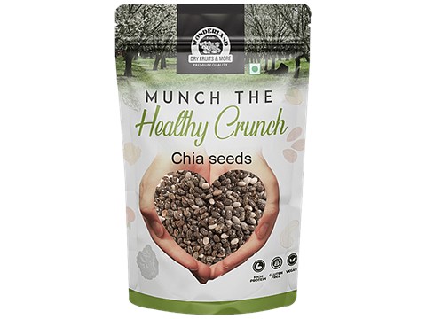 Wonderland Foods Chia Seeds - High Protein, Gluten Free, Vegan, 250 g