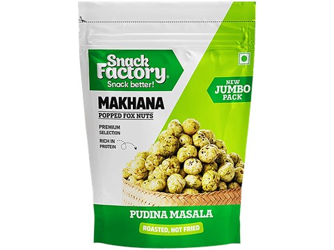 Snack Factory Pudina Masala Roasted Makhana, 62 g