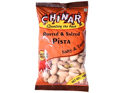 Chinar Roasted & Salted Pista - Salty & Tasty, 100 g