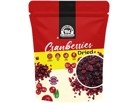 Wonderland Foods Cranberries - Dried, 60 g