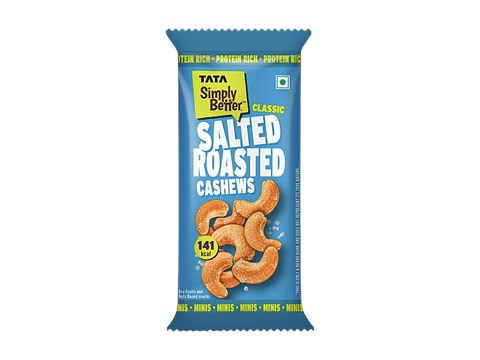 Tata Simply Better Classic Salted Roasted Cashews, 23 g
