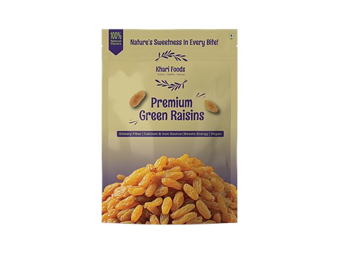 Khari Foods Premium Green Raisins, 200 g