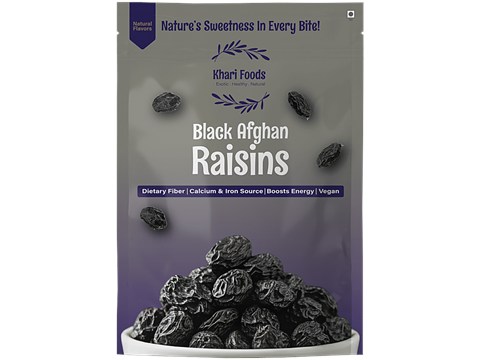 Khari Foods Black Afghan Raisins, 400 g