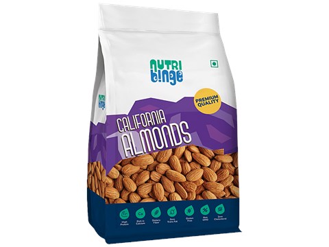 Nutri Binge Premium California Almonds, 200 g