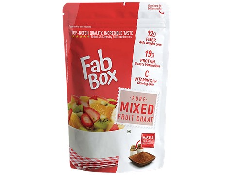Fabbox Mix Dried Fruit Chaat - Berries, Raisin, Kiwi, Mango, Apple,Orange, Healthy Snack, 150 g