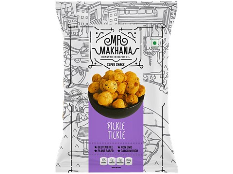 MR. MAKHANA Pickle Tickle - Popped Lotus Seeds, Roasted In Olive Oil, Gluten-free, 20 g