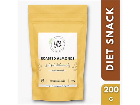 Yellow Bytes Roasted Almonds, 200 g