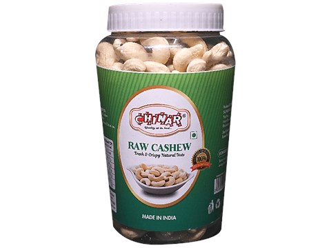 Chinar Raw Cashew/Kaju - Fresh & Crispy, Large, 490 g