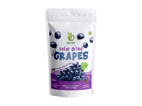Bare Fruit Solar Dried Black Grapes, 200 g