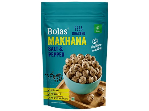 Bolas Salt & Pepper Roasted Makhana, 16 g