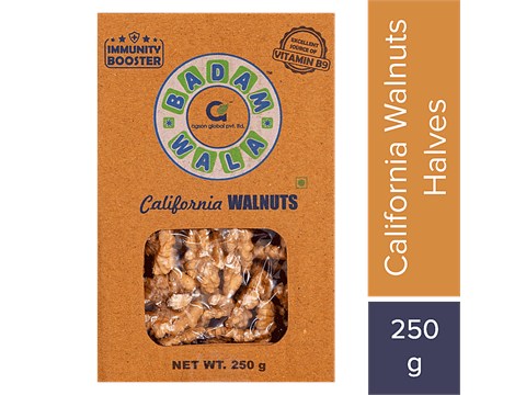 Badamwala California Walnut Kernels - Extra Light Halves, 250 g